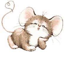 goodnight kiss goodnight cute mouse
