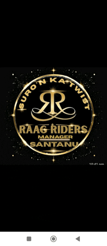 the logo for raag riders manager santanu