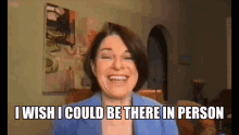 klobuchar wish i could be there