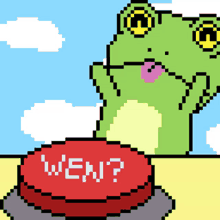 Pixel Frog Wen Frog GIF - Pixel Frog Wen Frog Wen GIFs