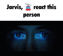 jarvis reacts to a person 's face being projected on a screen