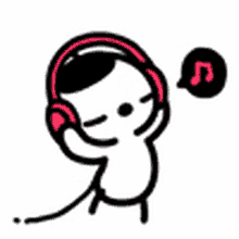 Listening Music GIF
