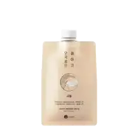 a white bottle with a label that says " rice "