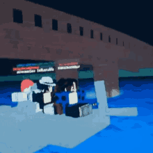 a screenshot of a video game shows a bridge and a boat in the water ..