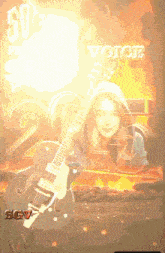a poster for the 50th anniversary of voice magazine