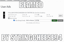Beamed By Stringcheese94 Trey GIF - Beamed By Stringcheese94 Trey Roblox GIFs