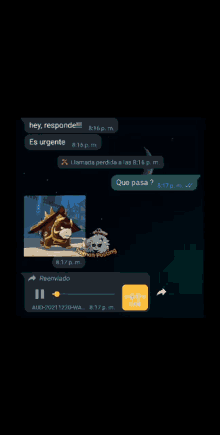 a screenshot of a text message between a person and another person