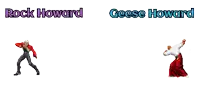 rock howard and geese howard are two fighters in a video game