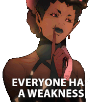 Everyone Has A Weakness Castlevania Nocturne Sticker - Everyone Has A Weakness Castlevania Nocturne No One Is Perfect Stickers