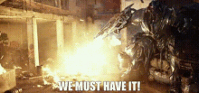 Transformers Megatron GIF - Transformers Megatron We Must Have It GIFs