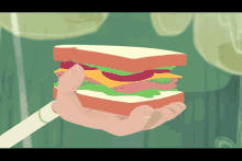 Delicious Food Sandwich GIF - Delicious Food Sandwich Bird Food GIFs