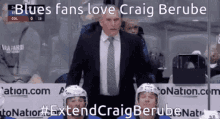 Craig Berube Blues GIF