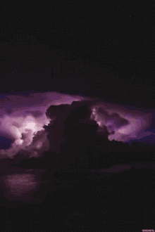 lightning storm purple