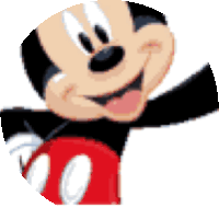 Mickey Mouse Smile Sticker - Mickey Mouse Smile Thumbs Up Stickers