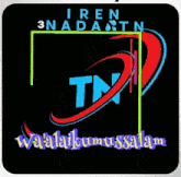 a colorful logo for iren nadas tn with waalaikumussalam written below it