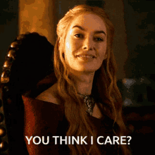 Cersei Dont Care GIF - Cersei Dont Care Cersei Lannister GIFs