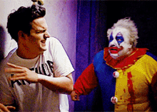 Nick Miller Clown GIF - Nick Miller Clown Scream GIFs