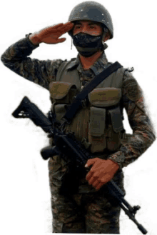 guatamela de soldado soldier salute