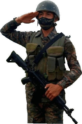Guatamela De Soldado Soldier Sticker - Guatamela De Soldado Soldier Salute Stickers