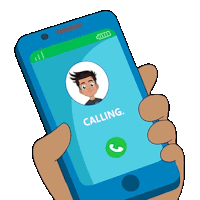 Answering The Call Chikoo Sticker - Answering The Call Chikoo Chikoo Aur Bunty Stickers