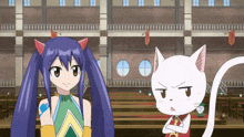 wendy and wendy from fairy tail are standing next to each other with their arms crossed