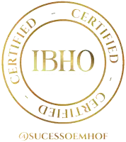 a gold certified ibho logo with successoemhof written below it