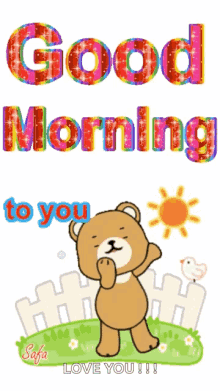 Good Morning Good Morning To You GIF - Good Morning Good Morning To You Bear GIFs