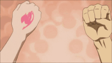 Fairy Tail Anime GIF - Fairy Tail Anime Handshake GIFs