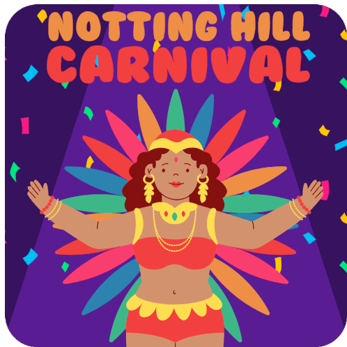 Notting Hill Carnival Happy Carnival Sticker - Notting Hill Carnival Happy Carnival Nh Carnival Stickers