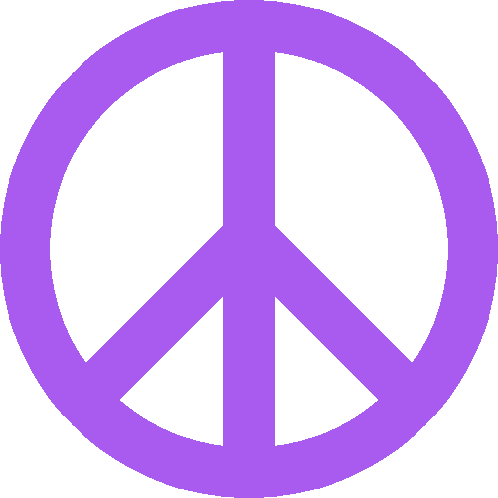 Purple Peace Sign Joypixels Sticker - Purple Peace Sign Peace Sign Joypixels Stickers