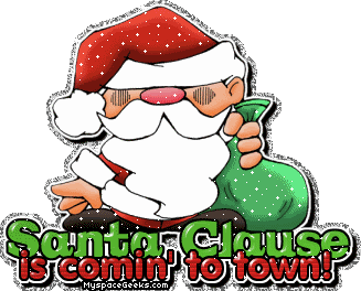 Santa Clause Is Coming To Town Sticker - Santa Clause Is Coming To Town Stickers