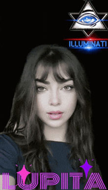 a picture of a girl with the name lupita on the bottom