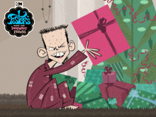Shaking The Present Terrence GIF - Shaking The Present Terrence Foster'S Home For Imaginary Friends GIFs