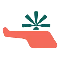 an illustration of a hand holding a flower