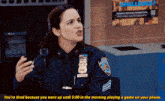 Brooklyn 99 Amy Santiago GIF - Brooklyn 99 Amy Santiago Youre Tired Because You Were Up Till 5 In The Morning GIFs