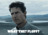 a man says what the fluff while looking at something
