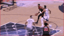 a basketball player with the number 23 on their jersey