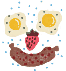 breakfast sausage egg strawberry