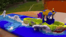 lego boat stop motion animation