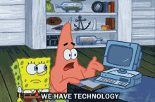 Spongebob Technology GIF - Spongebob Technology Patrick GIFs