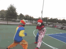 Stuckon70 Clown Fighting GIF - Stuckon70 Clown Fighting Clowns Fighting GIFs