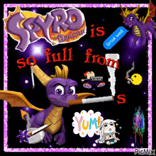 Spyro Cigarettes GIF - Spyro Cigarettes Spyro Is So Full From Cigarettes Yum GIFs