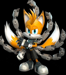 tails from sonic the hedgehog has a bunch of arms and legs