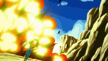 Android17 Running GIF - Android17 Running Explosion GIFs