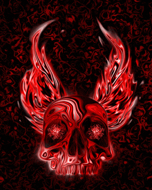 rebirth skull phoenix skull with wings skull fire rise from the ashes