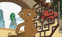 Sagwa GIF - Cat Cartoon Swing GIFs
