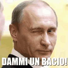 russian president putin meme gimme a kiss wink love