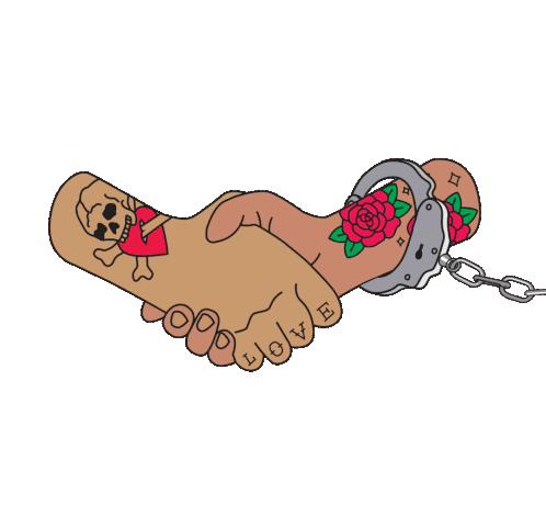 Help Not Handcuffs Decarceration Sticker - Help Not Handcuffs Decarceration Police Stickers