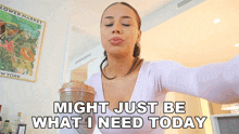 Might Just Be What I Need Today Fernanda Ramirez GIF - Might Just Be What I Need Today Fernanda Ramirez Exactly What I Needed GIFs