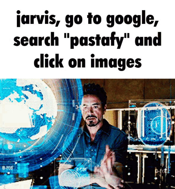 Jarvis, open the gif tab on discord, search pasta gun, and click on the  first one - iFunny